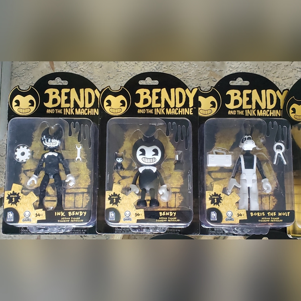 Bendy And The Ink Machine Lot, RARE Ink Machine Action Figures, & Buildables - Picture 7 of 11